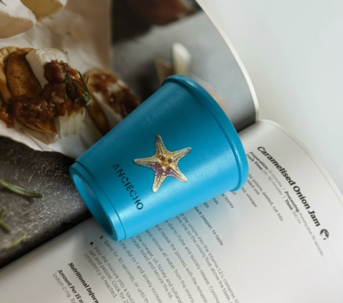 Blue Starfish Ceramic Planter Pot