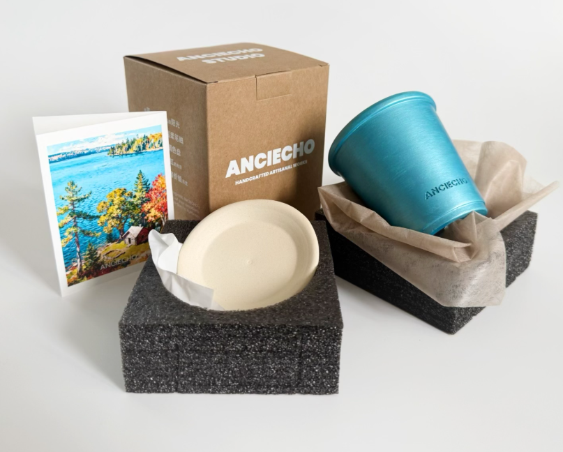Walden Lake Blue Ceramic Planter Pot