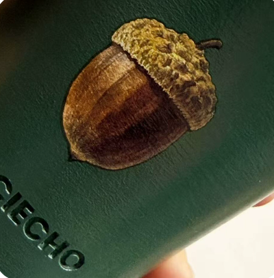 Green Acorn Ceramic Planter Pot