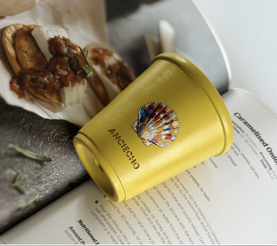 Yellow Seashell Ceramic Planter Pot
