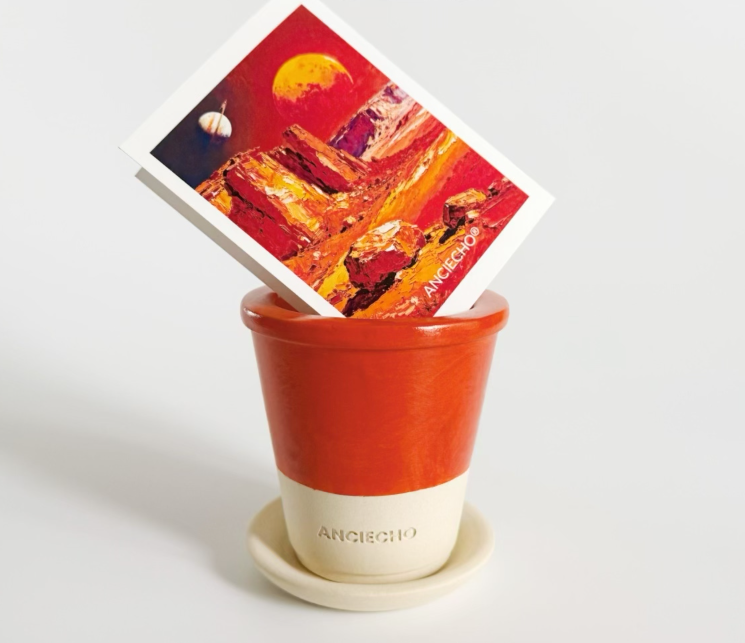 Mars Red Ceramic Planter Pot